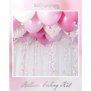 Ballonghimmel gjør det selv, rosa - 30 ballonger