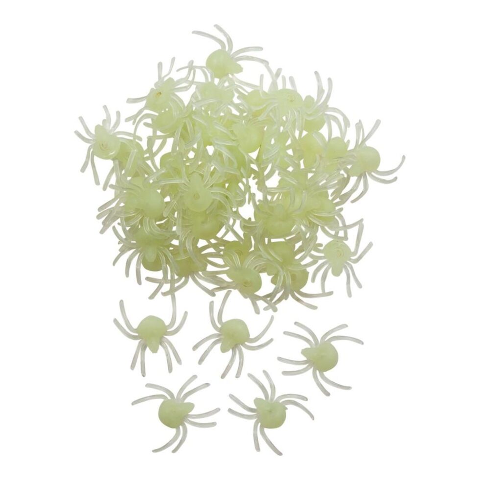 Små edderkopper, Glow in the dark – 50 stk