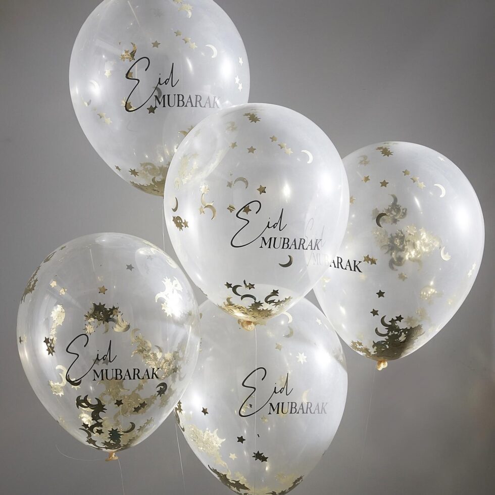 Konfettiballonger, Eid – 5 stk
