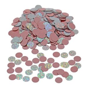 Bordkonfetti rosa og sølv