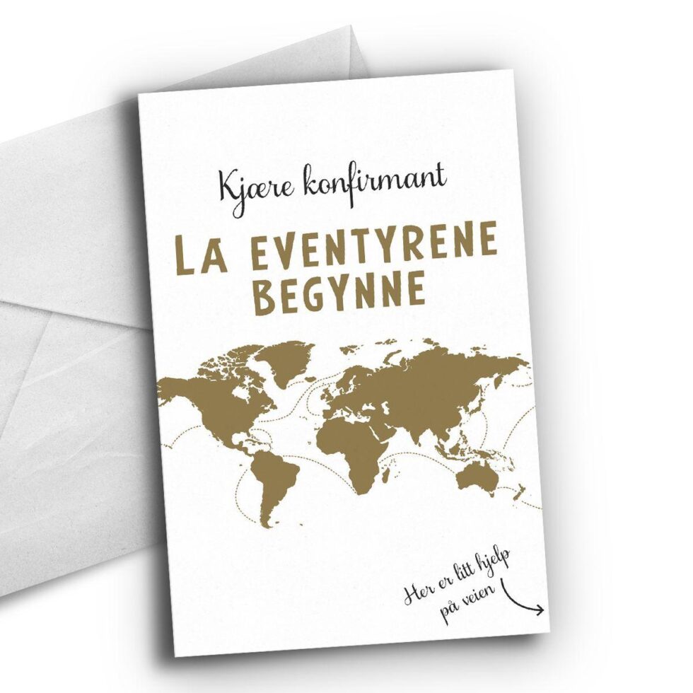 Kort, konfirmant - La eventyrene begynne