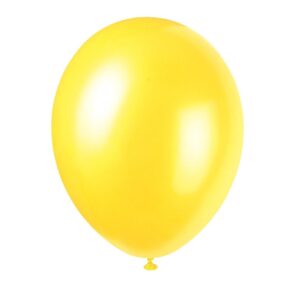 Ballonger metallic 30 cm, gul - 10 stk