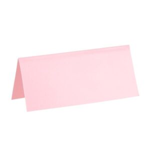 Bordkort med brett, lys rosa - 10 stk