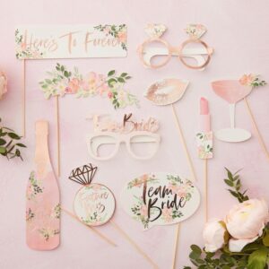 Fotopinner utdrikningslag, team bride - 10 stk