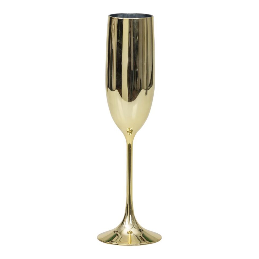 Champagneglass metallic gull