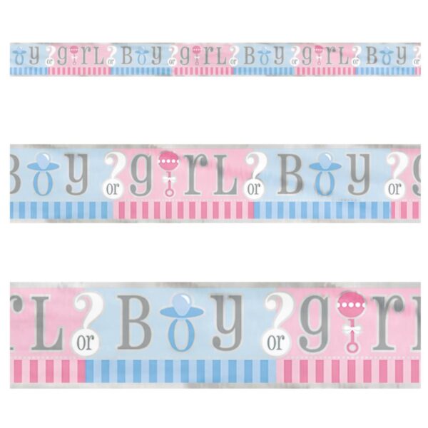 Gender Reveal foliebanner - 3,5 m