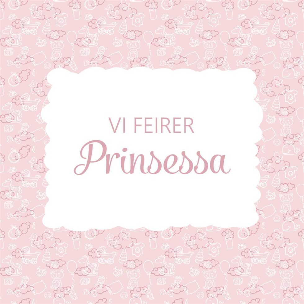 Servietter, Vi feirer prinsessa – 20 stk