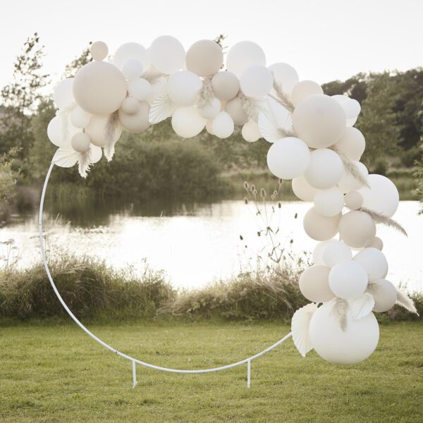Eventbue rund, hvit - 2 meter - Bilde 2