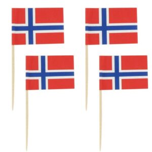 Kakeflagg Norge – 144 stk