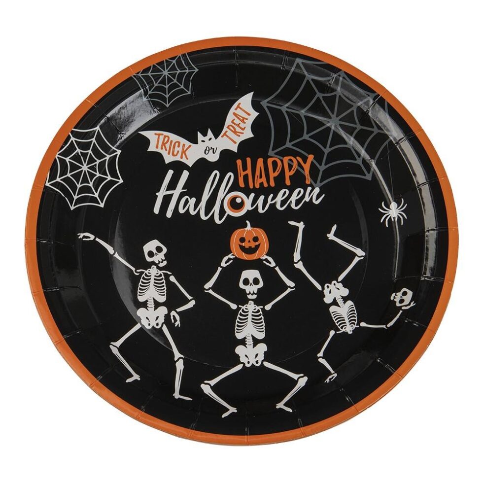 Papptallerkener halloween – 8 stk