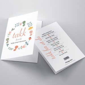 Kort - Takk for at du hjalp meg å blomstre