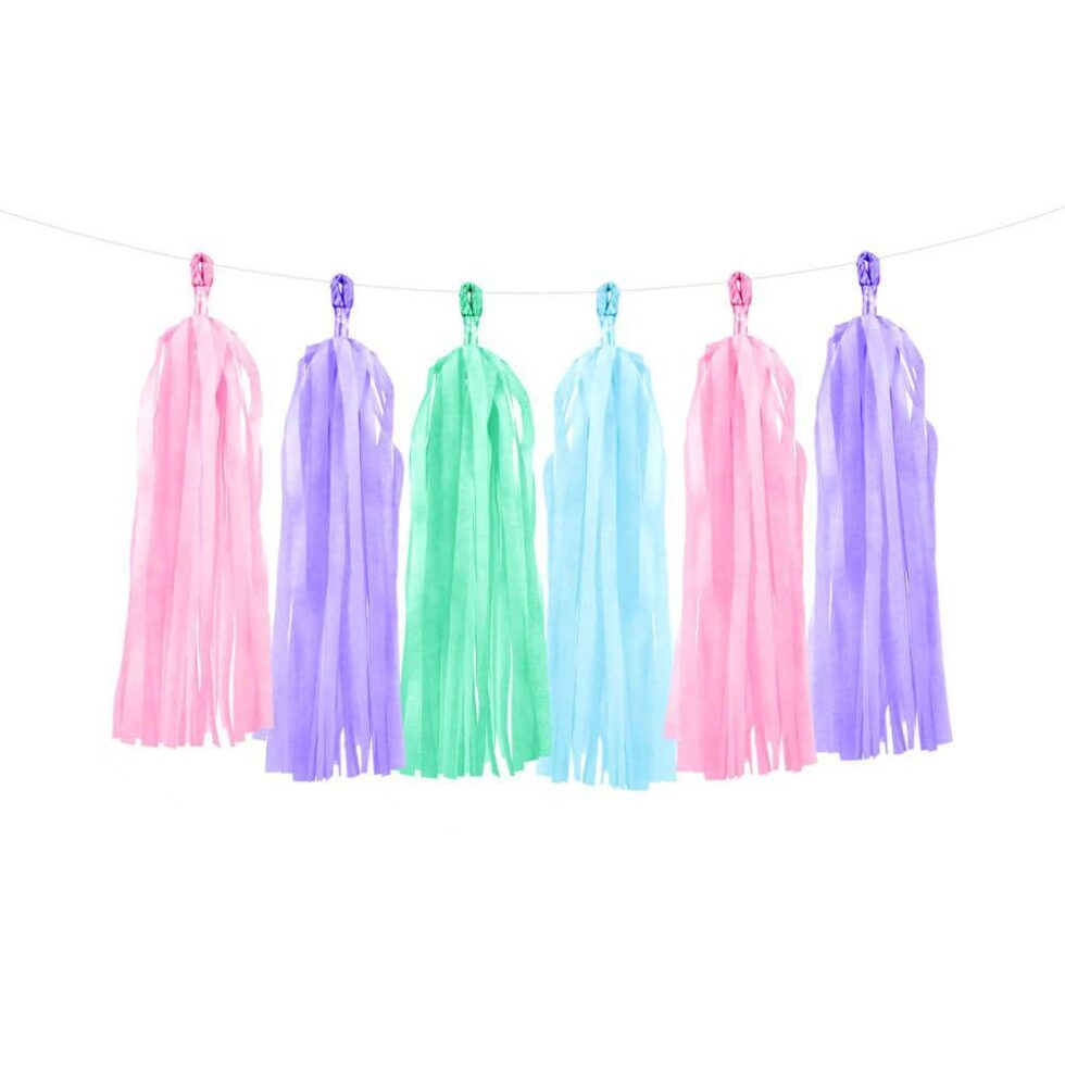 Girlander tassel - pastellmiks
