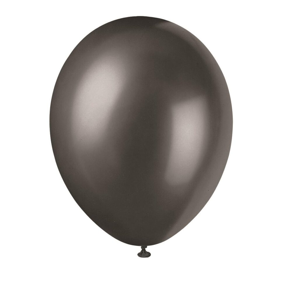 ECO Ballonger metallic 30 cm, onyx svart - 10 stk