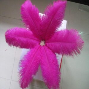 Strutsefjær rosa – 40 cm