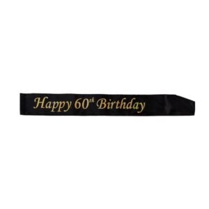 Festbånd - Happy 60 th Birthday