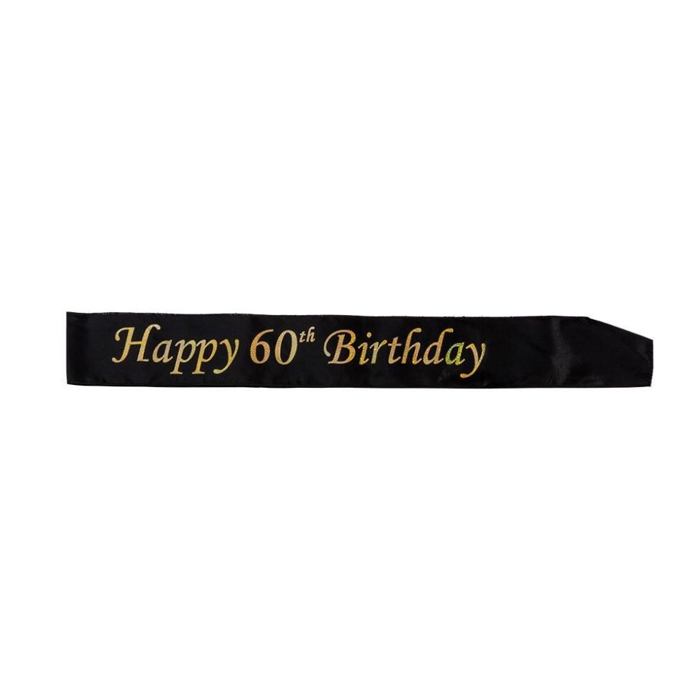 Festbånd - Happy 60th Birthday