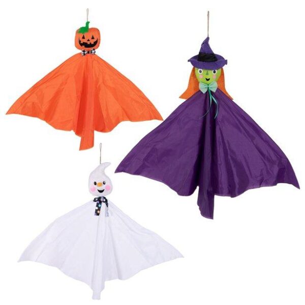 Søte hengende halloweenfigurer - 3 stk