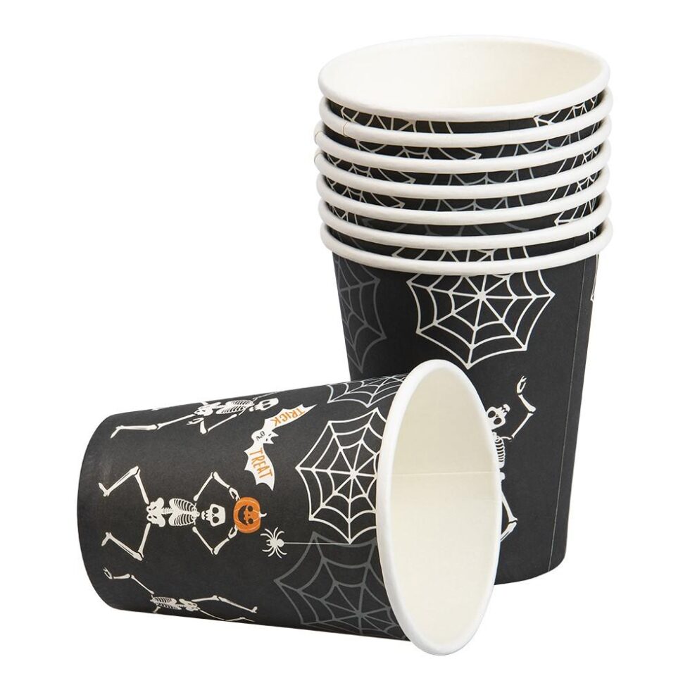 Pappkopper halloween – 8 stk