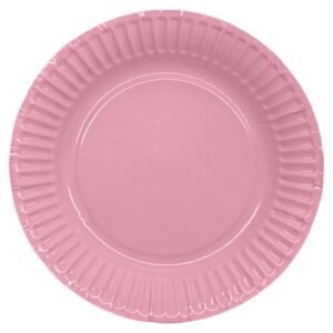Papptallerkener rosa 23,5 cm – 8 stk