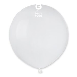 Ballonger 48cm, kritthvit - 50 stk