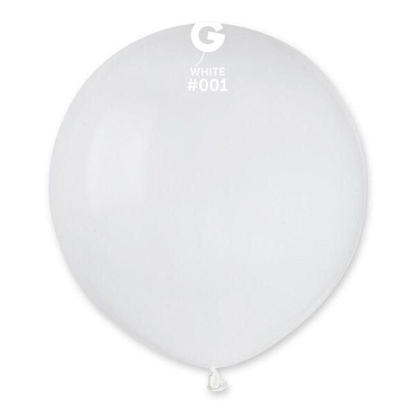 Ballonger 48cm, kritthvit - 50 stk
