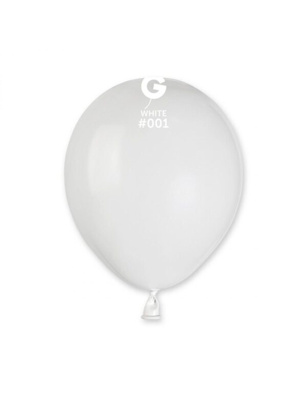 Ballonger 13cm, kritthvit - 100 stk