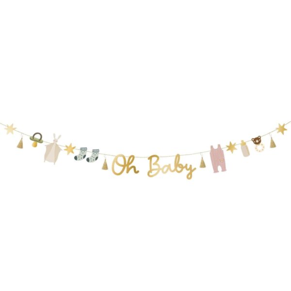 Banner, Oh baby med søte figurer - 2,5 m