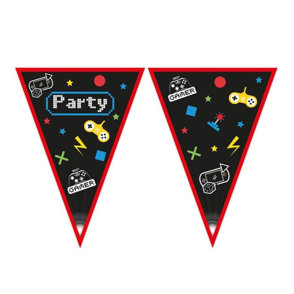 Flaggbanner, Gaming party - 230 cm