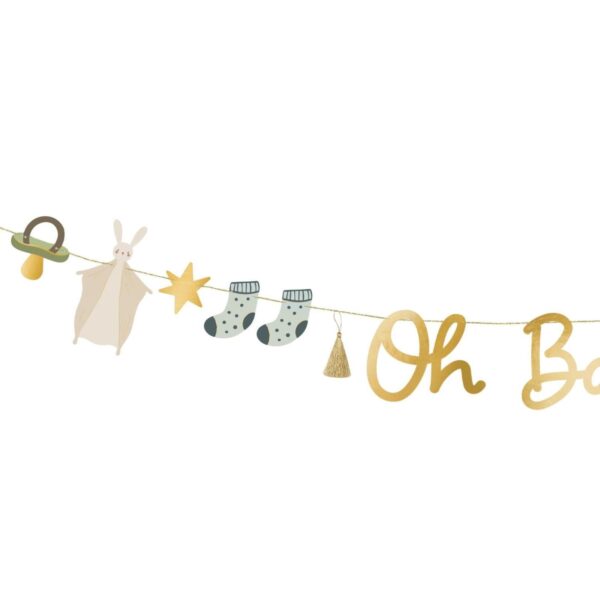 Banner, Oh baby med søte figurer - 2,5 m - Bilde 2