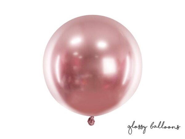 Ballonger chrome rosegull, 60 cm - 10 stk