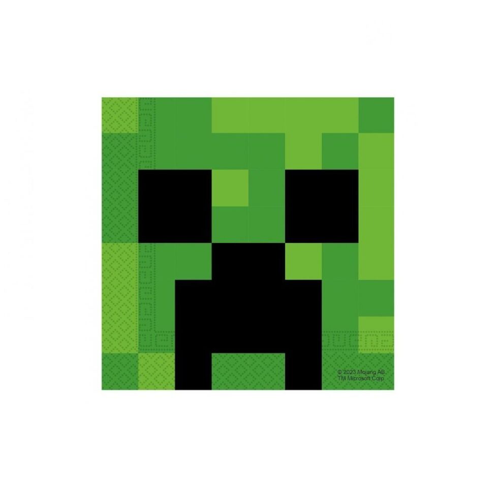 Servietter lunsj, minecraft - 20 stk