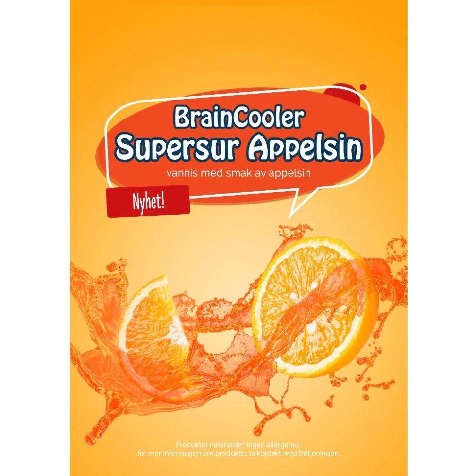 BrainCooler slushessens - Supersur Appelsin