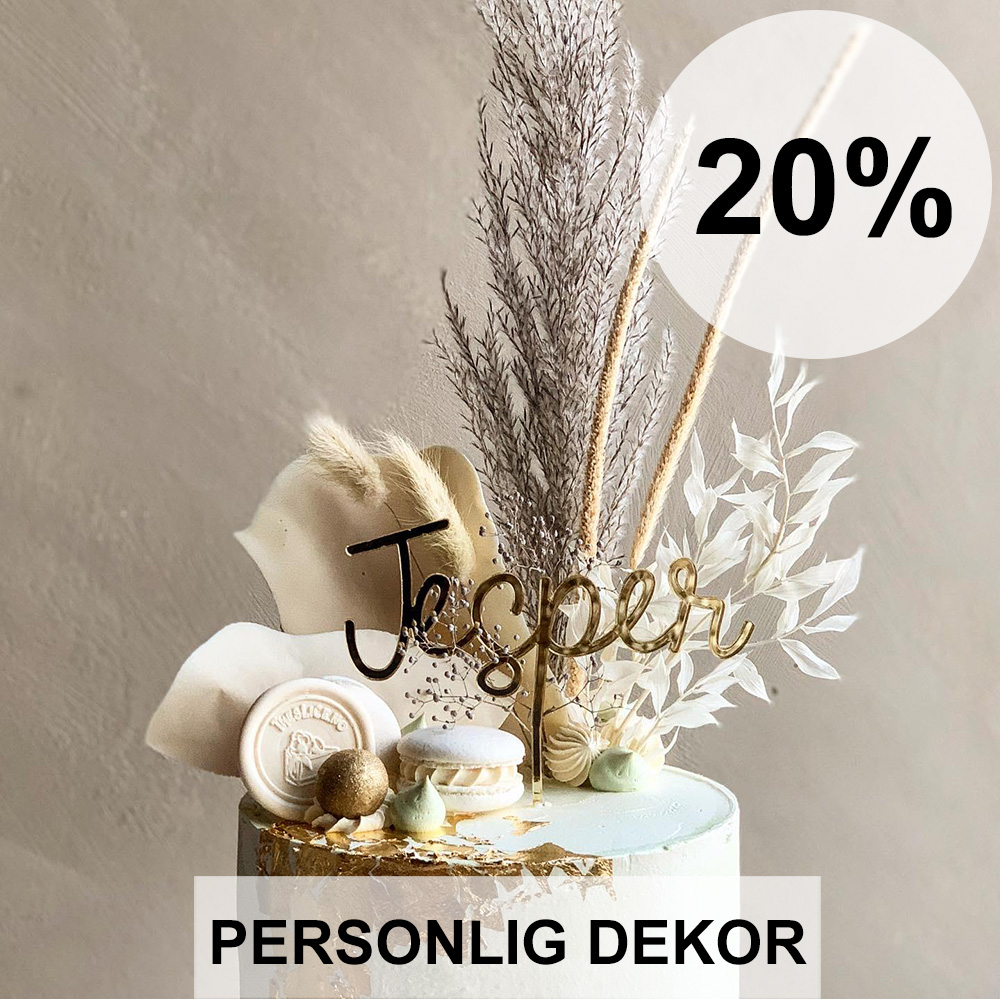 Personlig dekor til fest 20%