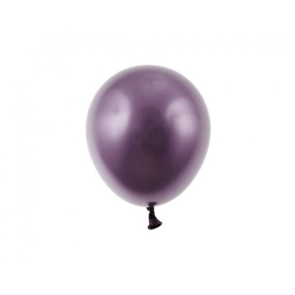 Ballonger 12 cm, metallic drue lilla - 10 stk