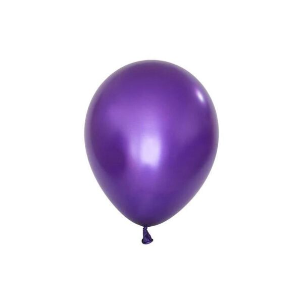 Ballonger 12 cm, metallic mørk lilla - 10 stk