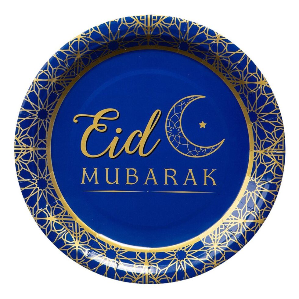 Papptallerkener, Eid Mubarak - 8 stk