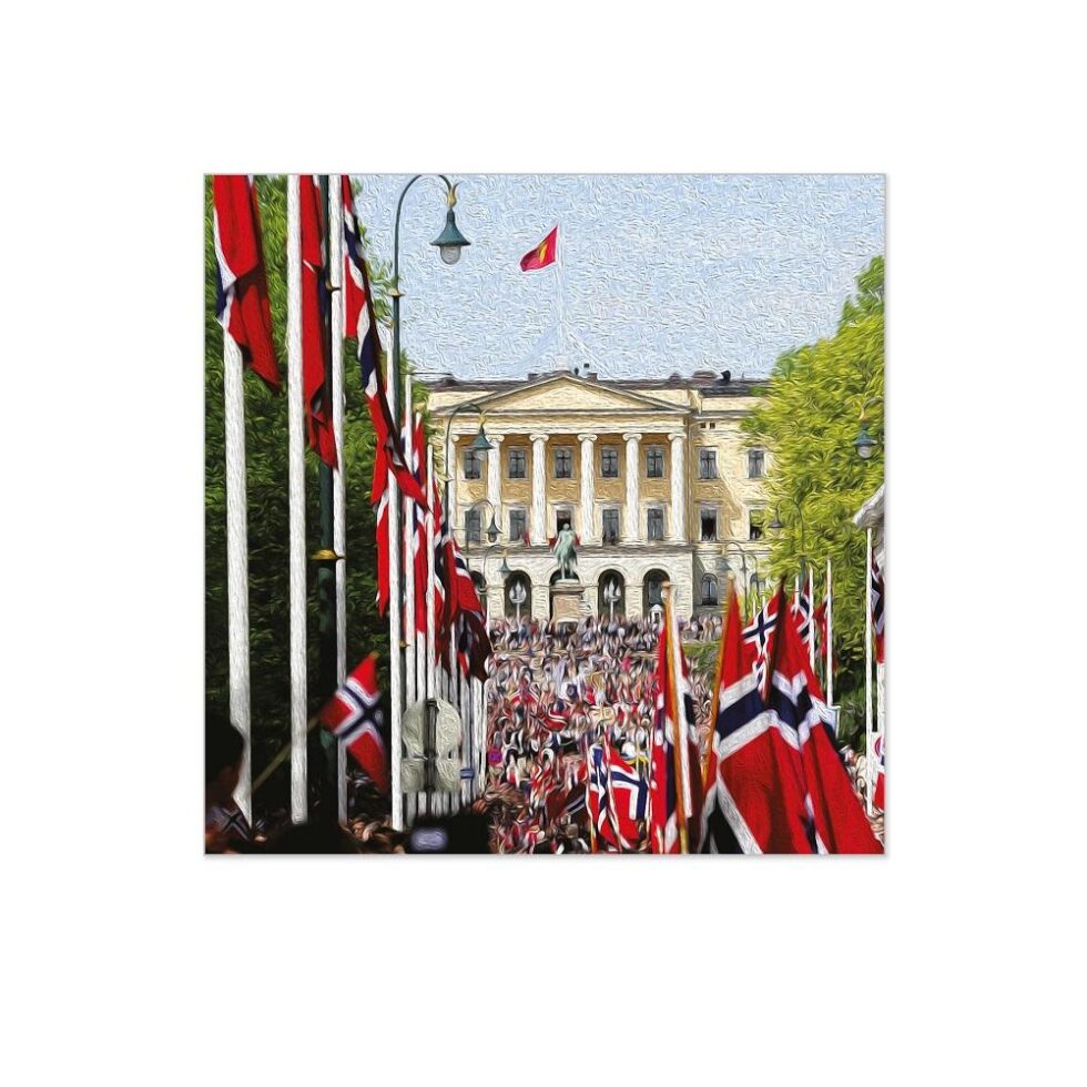 Servietter lunsj, maleri 17mai – 20 stk