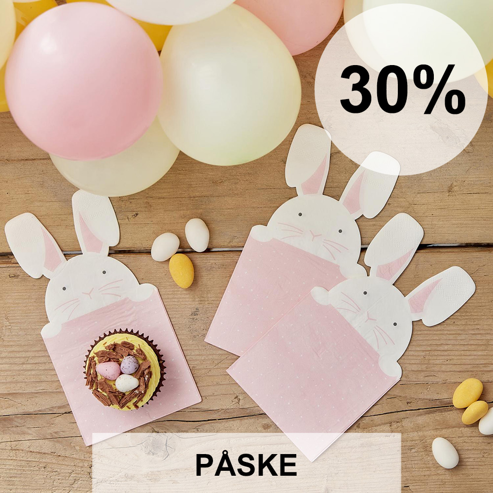 30% på alt til påske