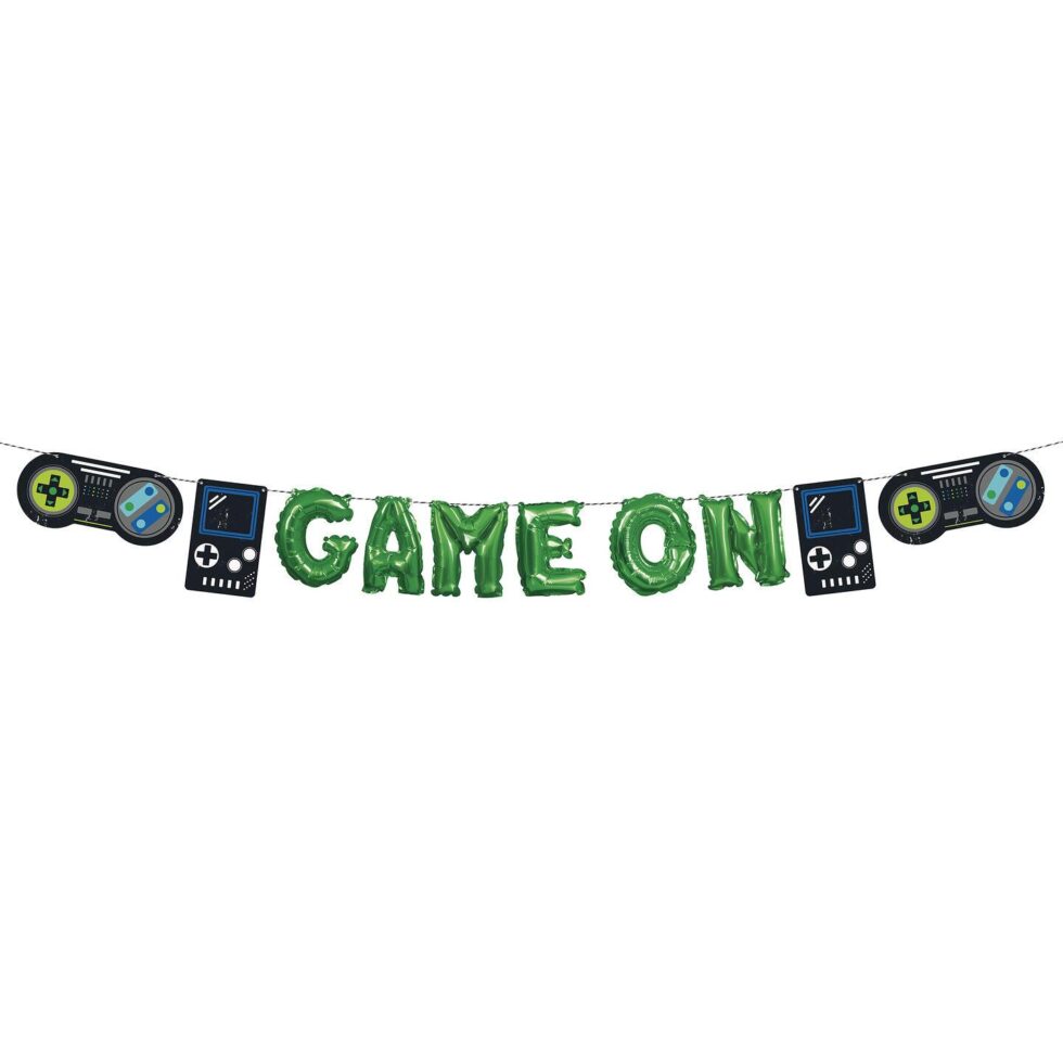Folieballong banner - Game on