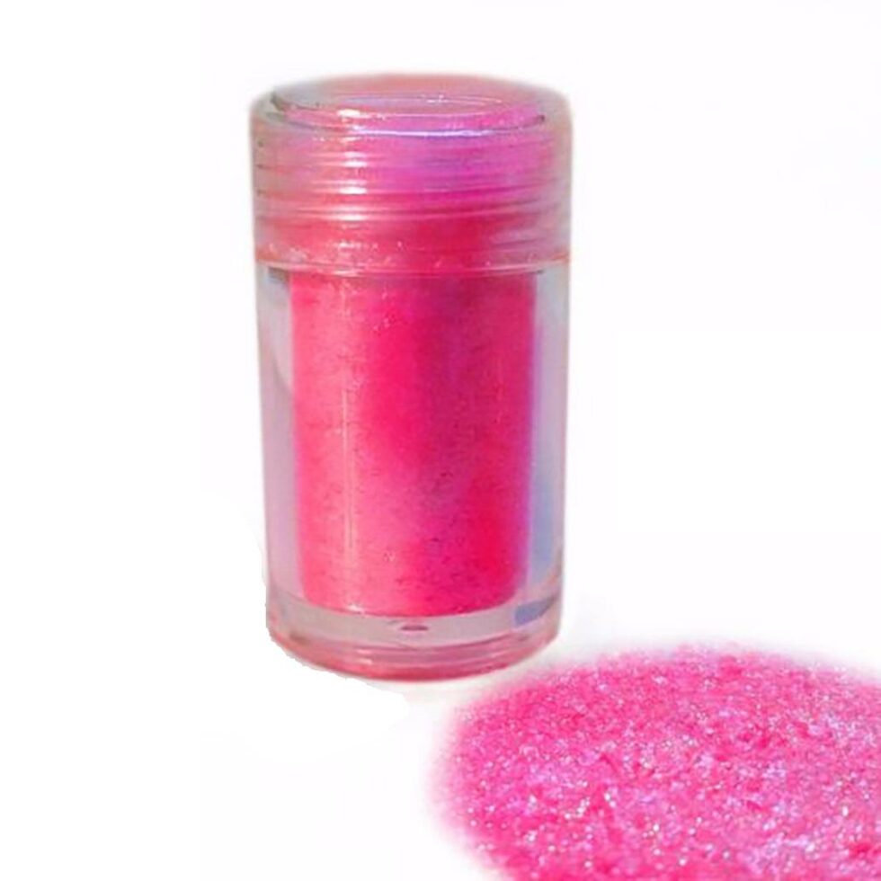 Spiselig glitter - Mørk rosa