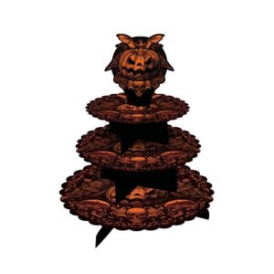 Snacks stativ 3 etasjer - Skumle gresskar