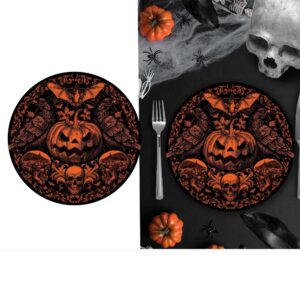 Papptallerkener goth gresskar - 6 stk