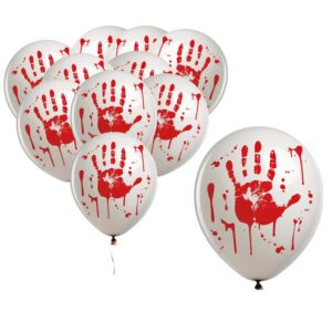 Ballonger, blodig hånd - 10 stk