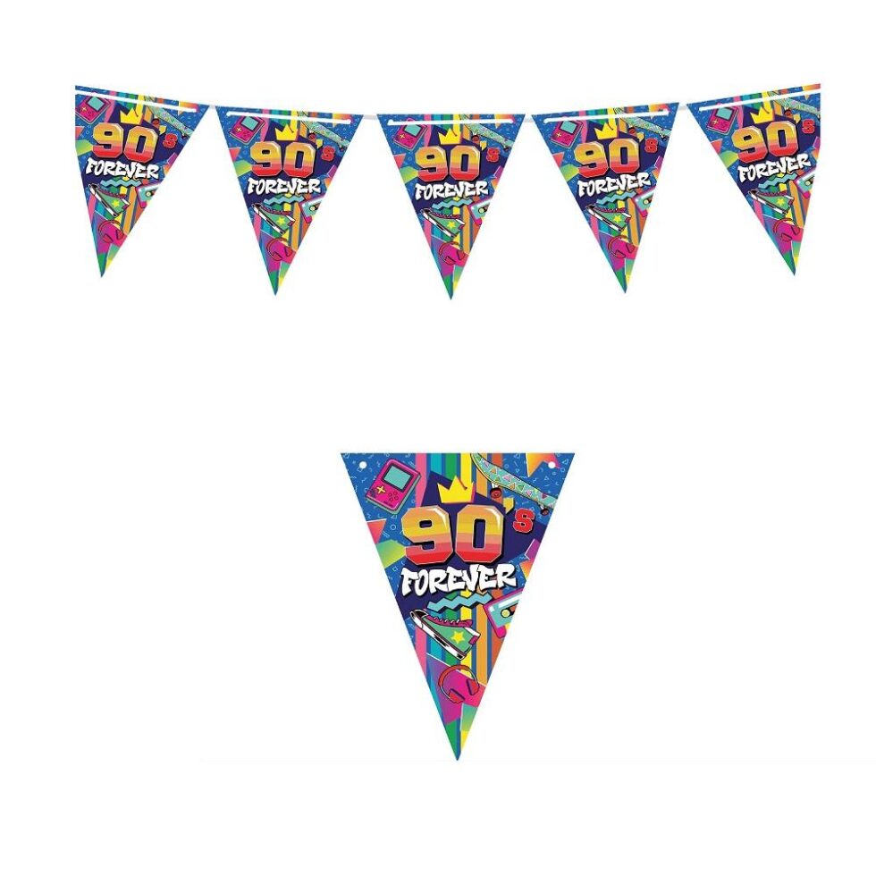 Flaggbanner, 90s - 3 meter