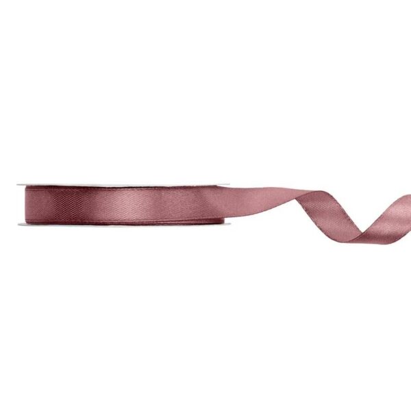 Silkebånd 12mm, dark dusty rose – 25 m