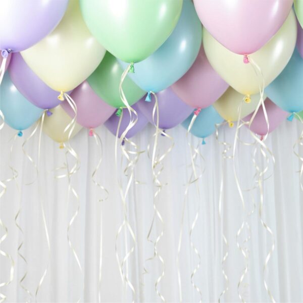 Ballonghimmel gjør det selv, pasteller - 30 ballonger