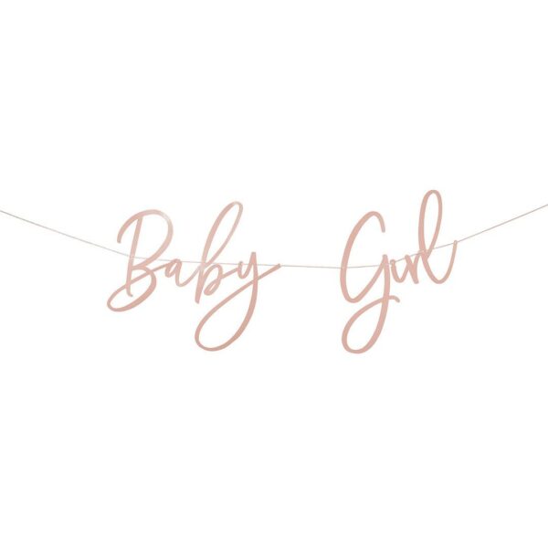 Banner lys rosa, Baby girl - 2 m