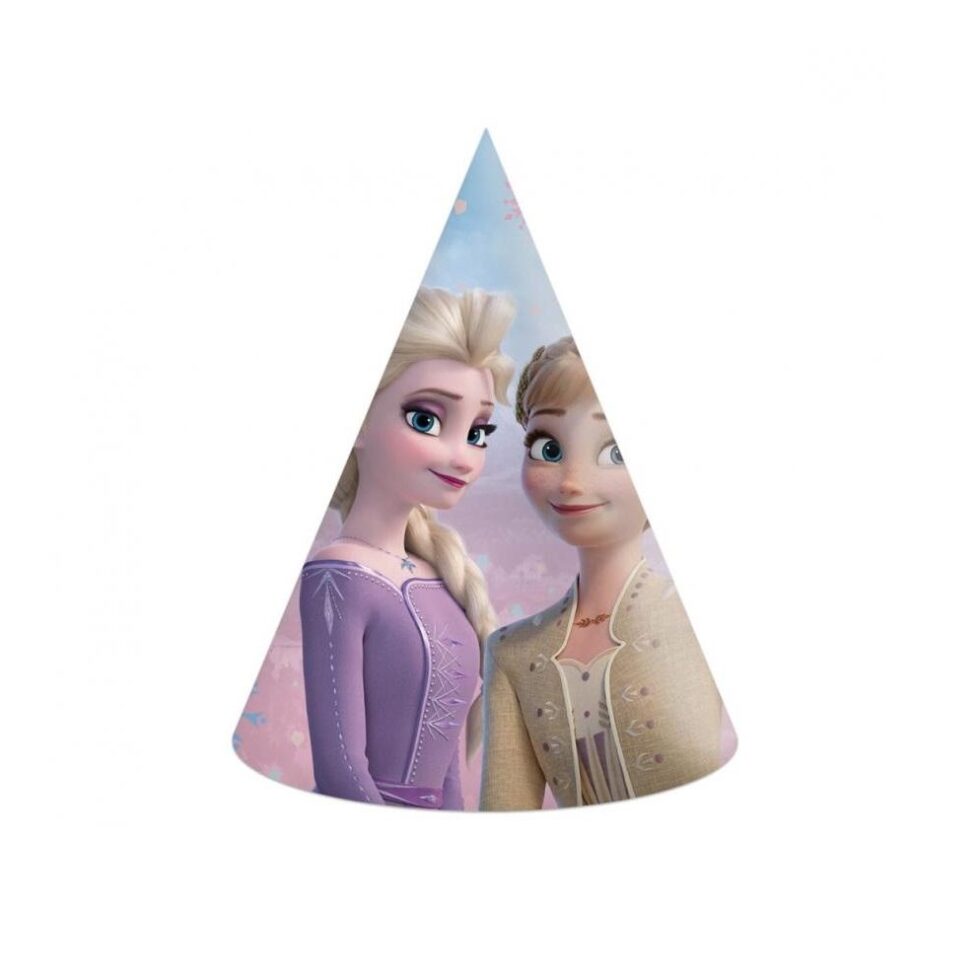 Partyhatter, Frozen - 6 stk