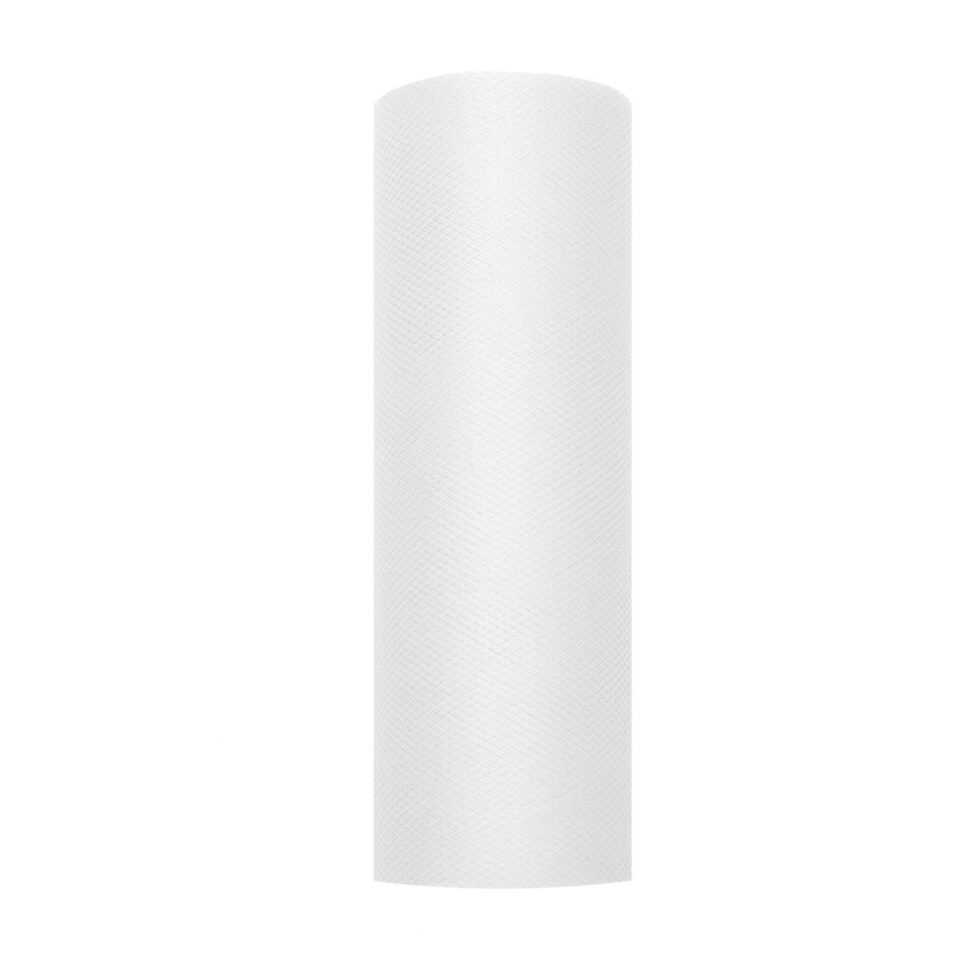 Tyll på rull 15 cm, hvit - 9 meter
