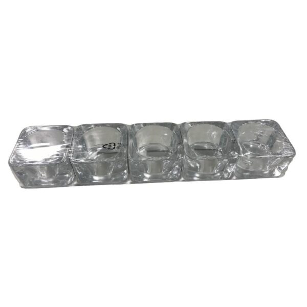 Telysholder glass, mini - 5 stk - Bilde 2